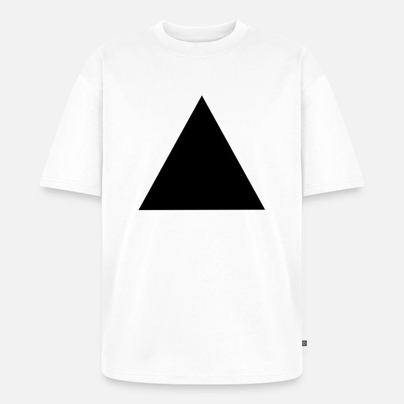 Dreieck - Unisex Premium Oversized Bio T-Shirt - Weiß