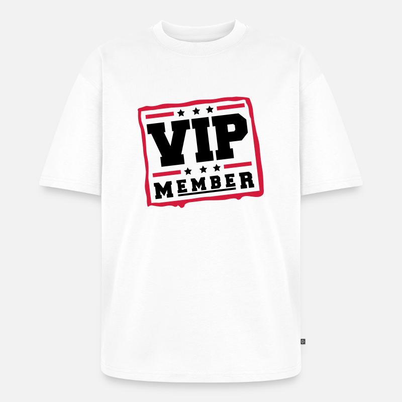 vip_member_bv2 - Unisex Premium Oversized Bio T-Shirt - Weiß