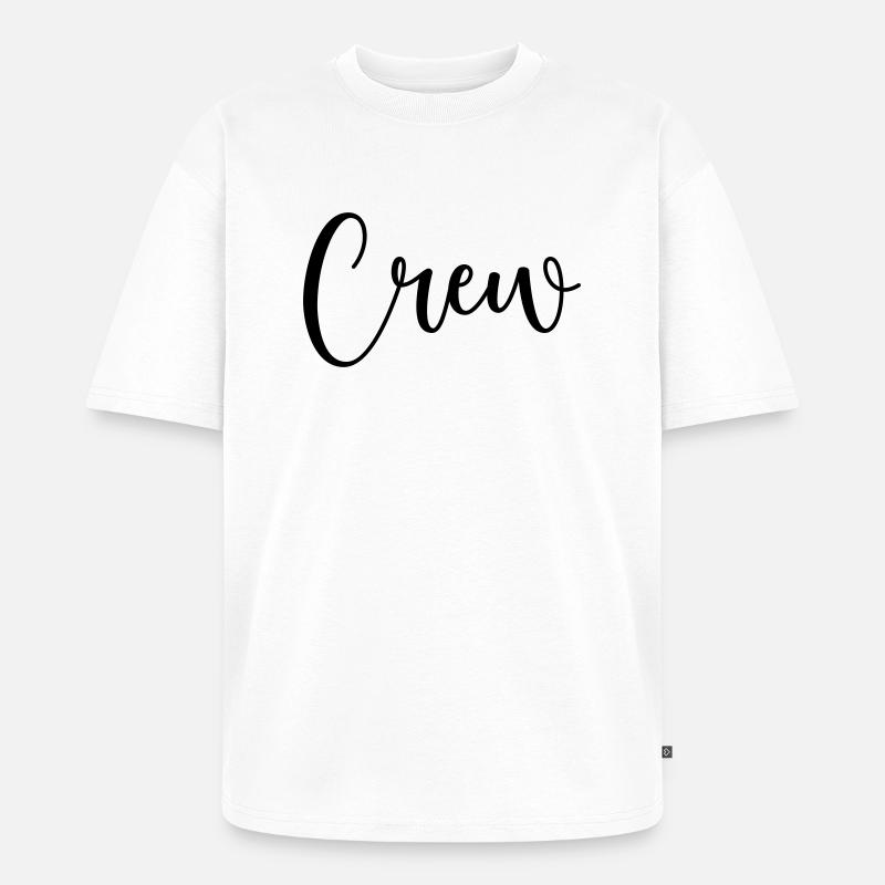 crew 1 - Unisex Premium Oversized Bio T-Shirt - Weiß