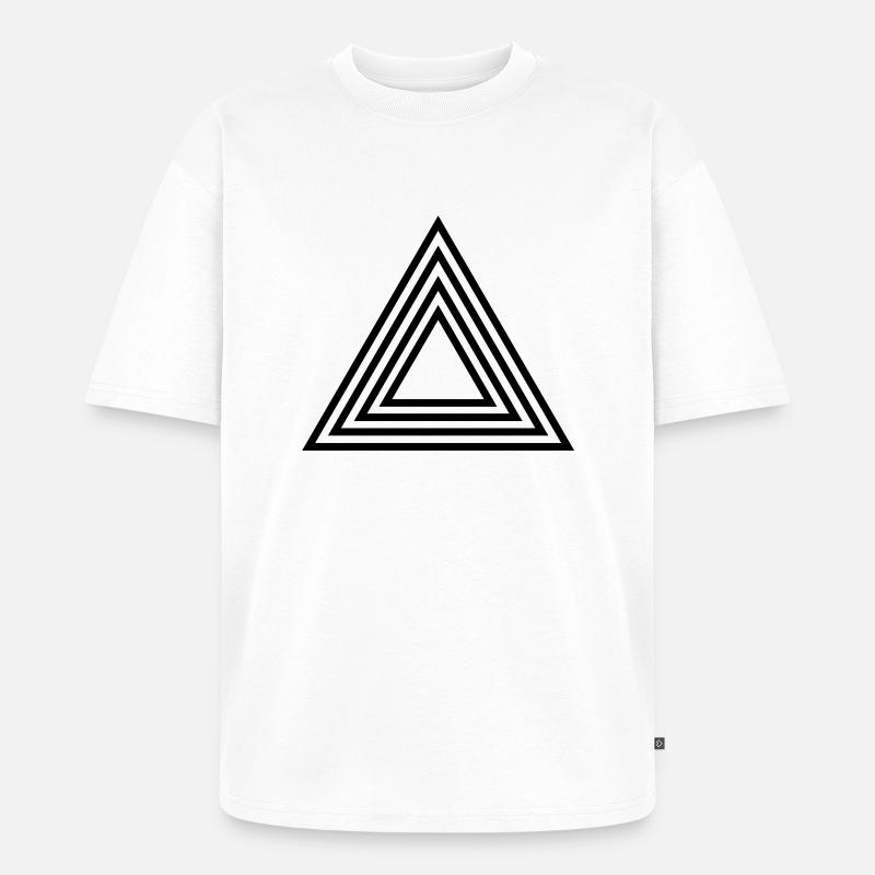 triangle_form - Unisex Premium Oversized Bio T-Shirt - Weiß