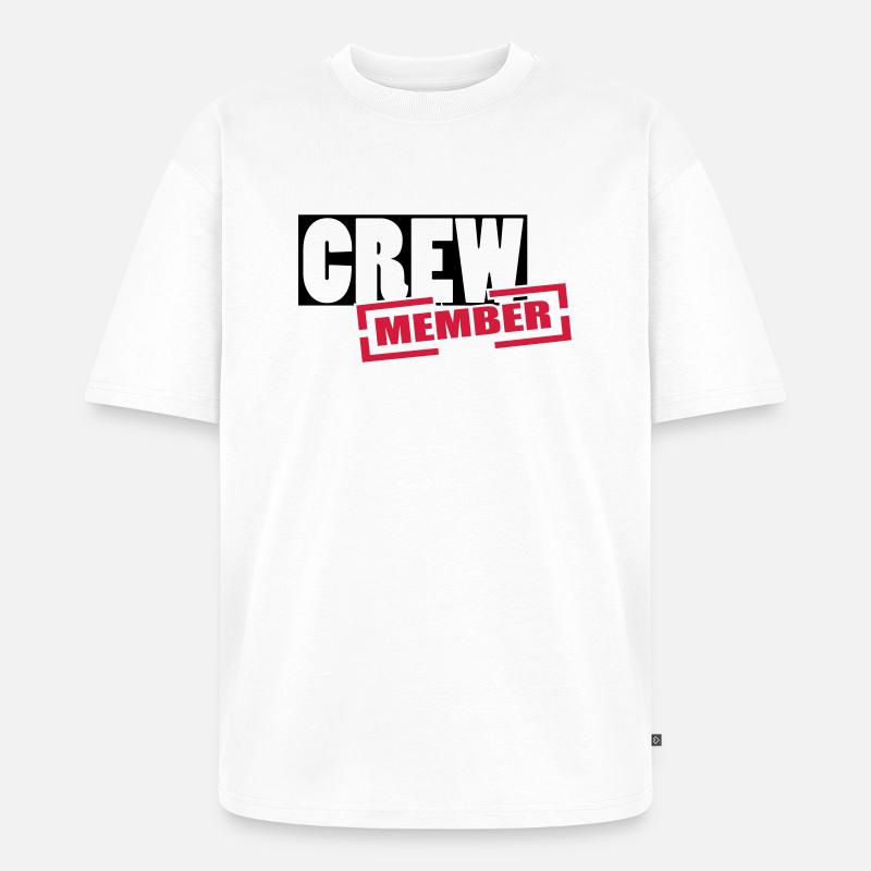 crew - Unisex Premium Oversized Bio T-Shirt - Weiß