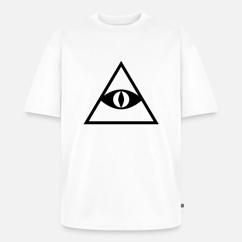 Pyramide - Unisex Premium Oversized Bio T-Shirt - Weiß