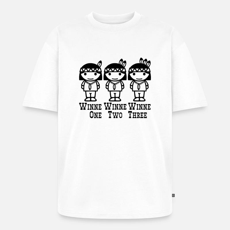 Winne One-Two-Three - Unisex Premium Oversized Bio T-Shirt - Weiß