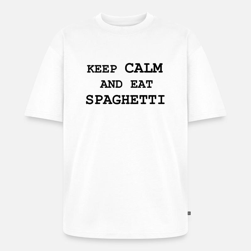 Spaghetti - Unisex Premium Oversized Bio T-Shirt - Weiß
