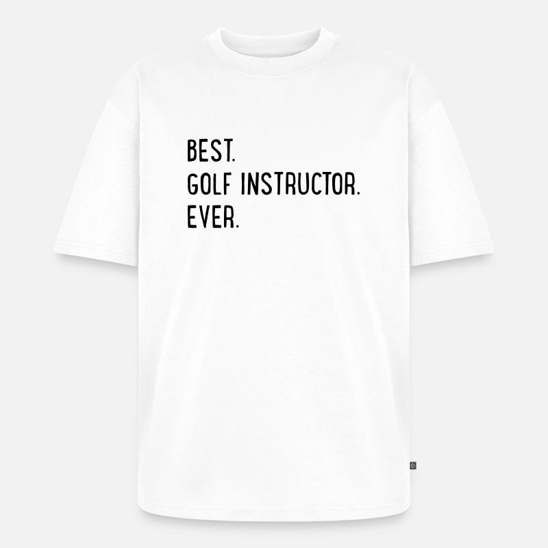 Golflehrer - Unisex Premium Oversized Bio T-Shirt - Weiß