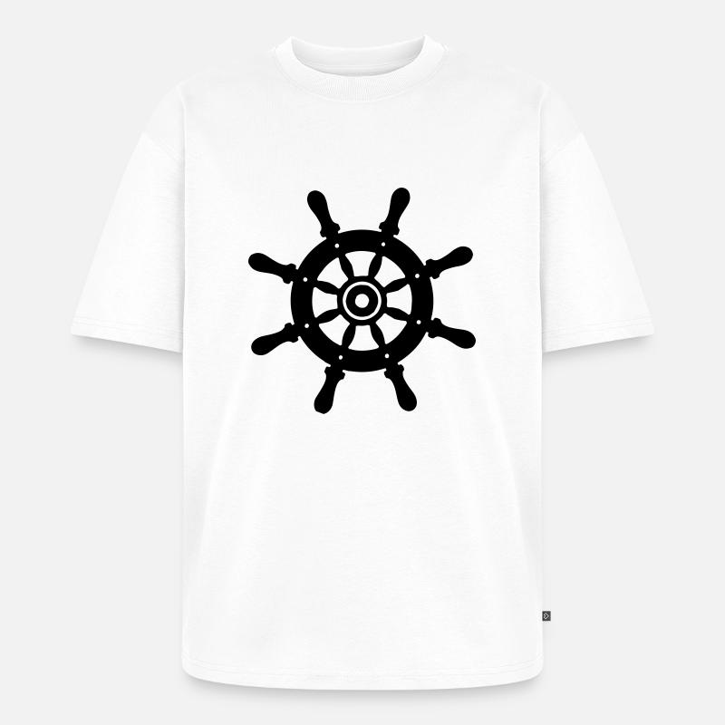 Ship Rutter - Unisex Premium Oversized Bio T-Shirt - Weiß