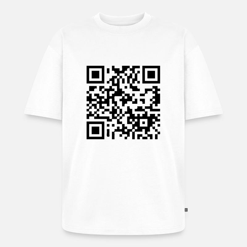 barcode3d - Unisex Premium Oversized Bio T-Shirt - Weiß