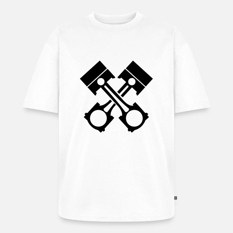 Kolben Tuning - Unisex Premium Oversized Bio T-Shirt - Weiß
