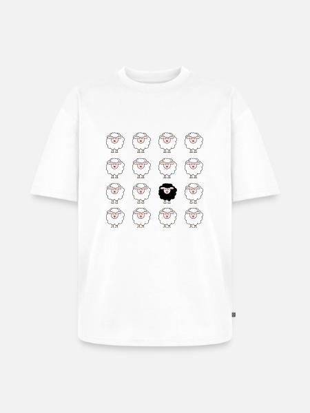 Schaf - Unisex Premium Oversized Bio T-Shirt - Weiß