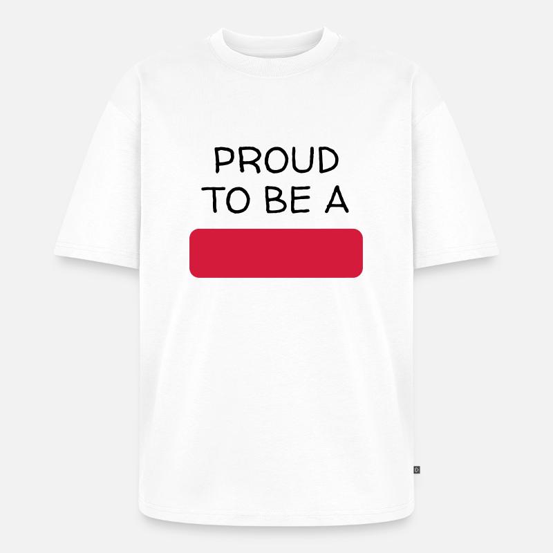 Anpassen / Anpassung / fertigen / Customize it - Unisex Premium Oversized Bio T-Shirt - Weiß