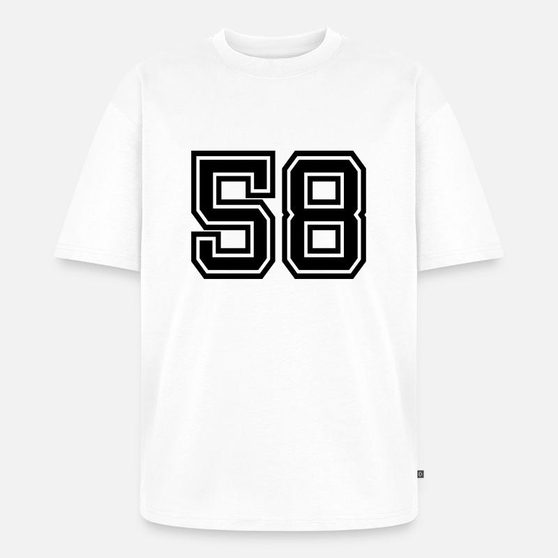 58 - Unisex Premium Oversized Bio T-Shirt - Weiß