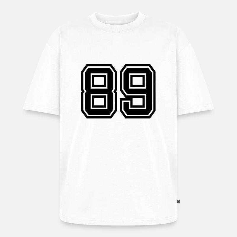 89 - Unisex Premium Oversized Bio T-Shirt - Weiß