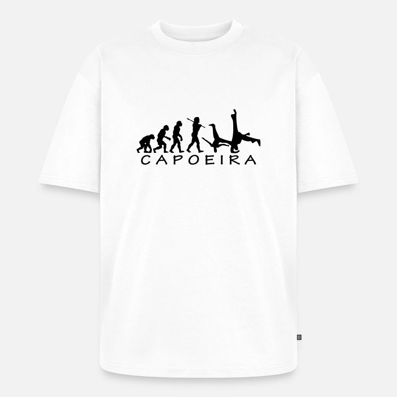 Capoeira Evolution - Unisex Premium Oversized Bio T-Shirt - Weiß
