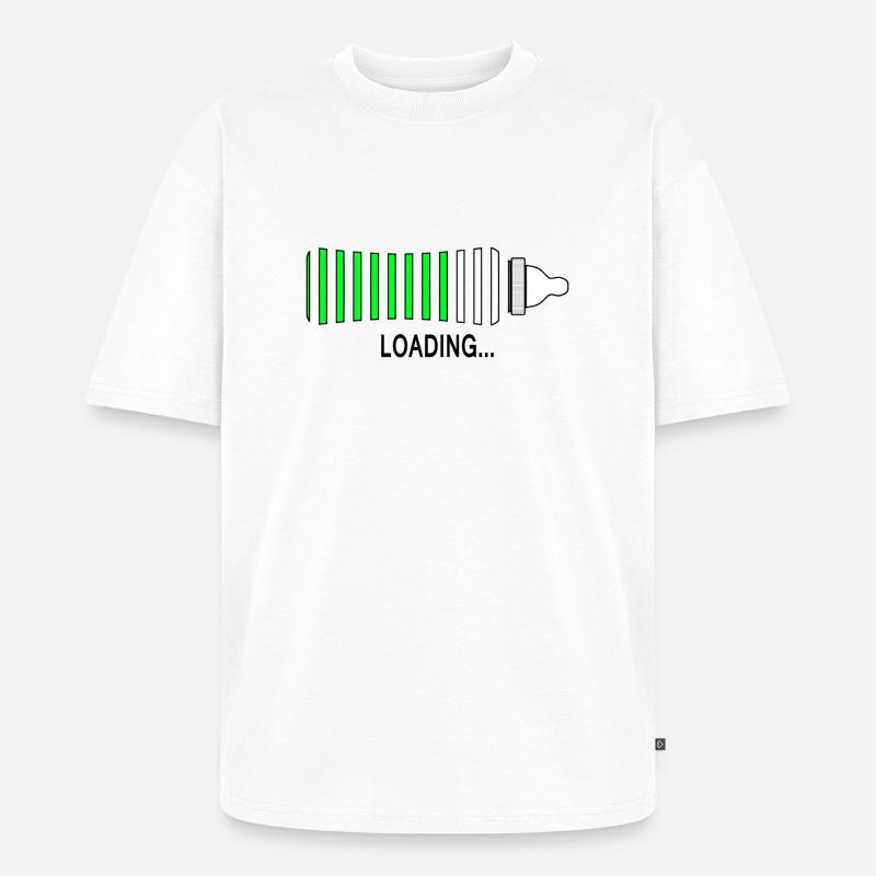 Loading - T-shirt Premium bio oversize Unisexe - blanc