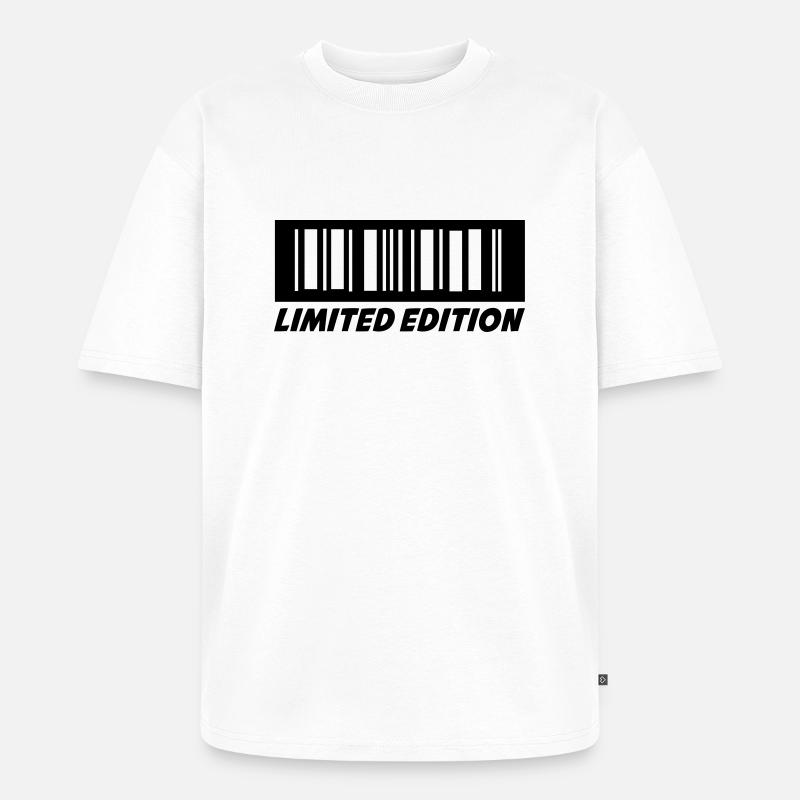 barcode_02 - T-shirt Premium bio oversize Unisexe - blanc
