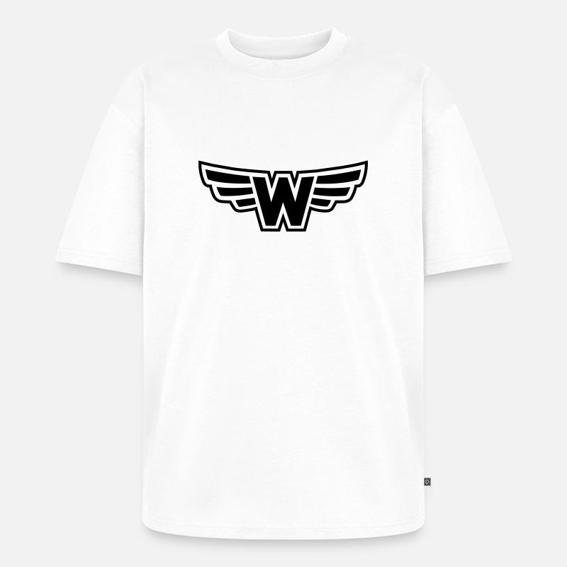 W - Wing - Unisex Premium Oversized Bio T-Shirt - Weiß