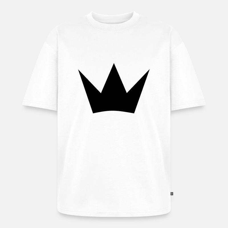 Krone - Unisex Premium Oversized Bio T-Shirt - Weiß