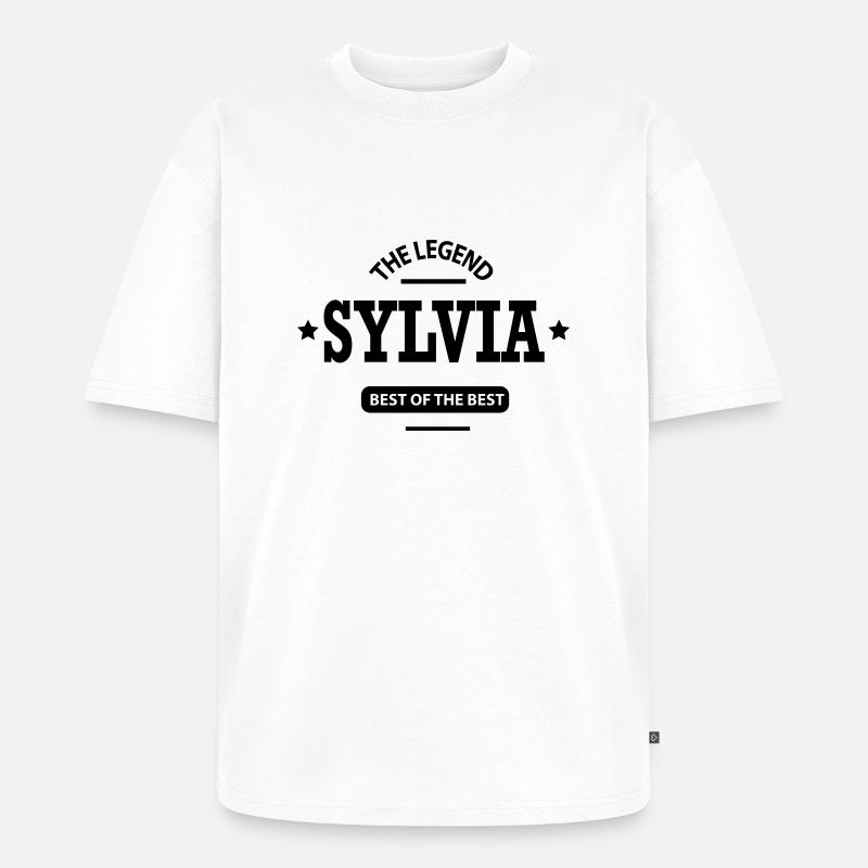 sylvia - Unisex Premium Oversized Bio T-Shirt - Weiß