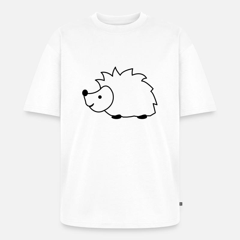 igel - Unisex Premium Oversized Bio T-Shirt - Weiß