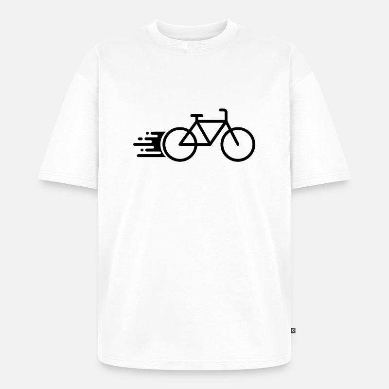 Fast Bicycle - Unisex Premium Oversized Bio T-Shirt - Weiß