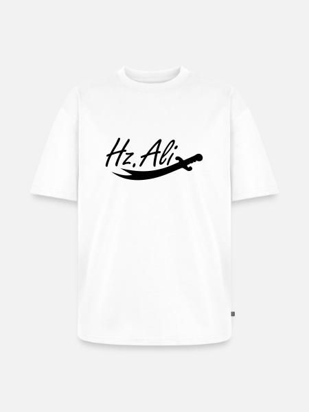Hz. Ali - Zülfikar - Unisex Premium Oversized Bio T-Shirt - Weiß