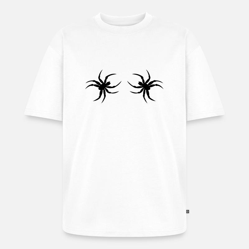 spinne02 - Unisex Premium Oversized Bio T-Shirt - Weiß