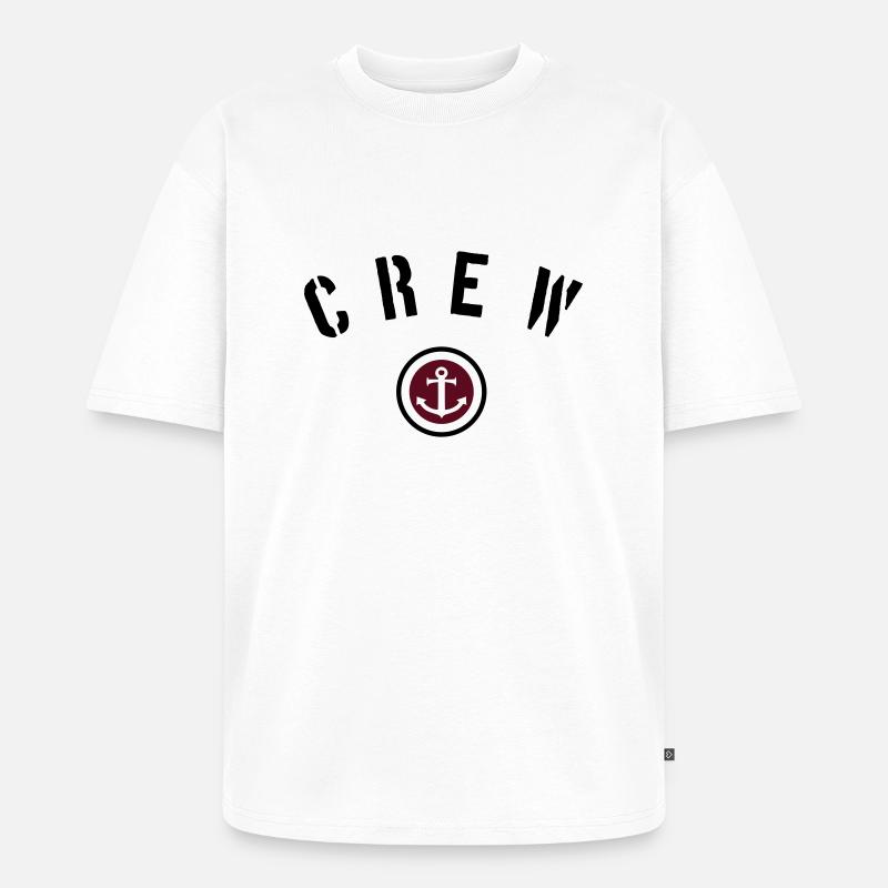 crew - Unisex Premium Oversized Bio T-Shirt - Weiß