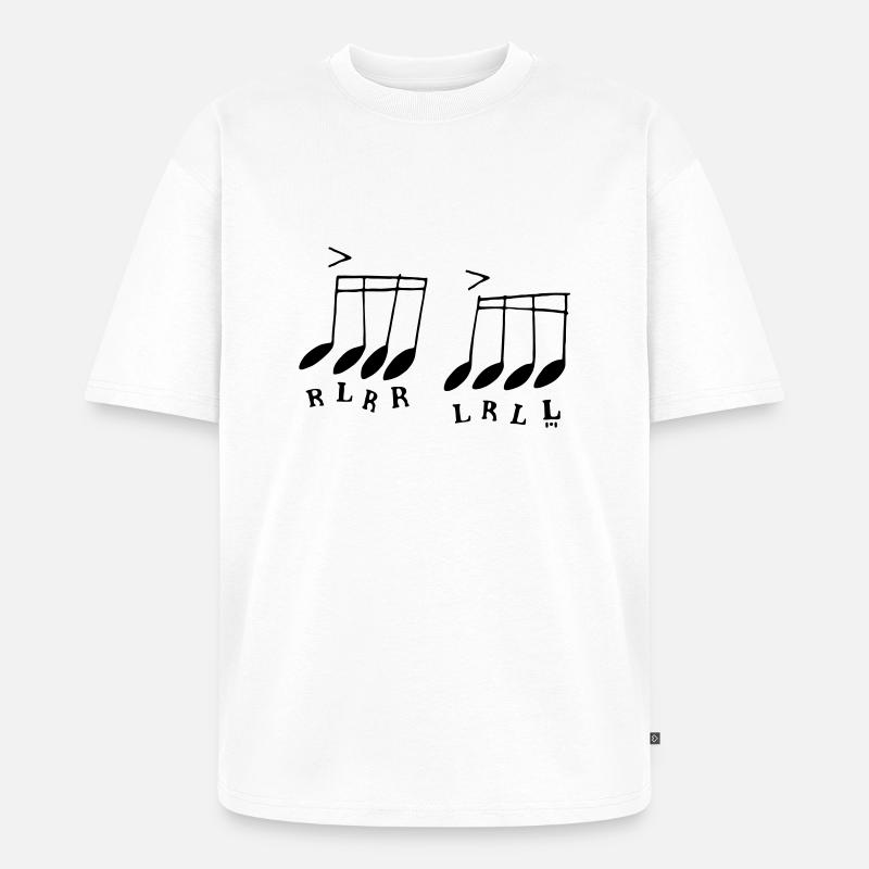 paradiddle - Unisex Premium Oversized Bio T-Shirt - Weiß