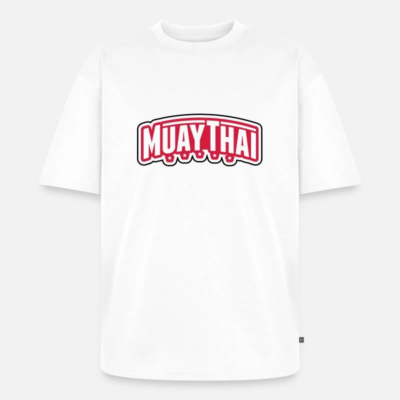 muay_thai_gn2 - Unisex Premium Oversized Bio T-Shirt - Weiß