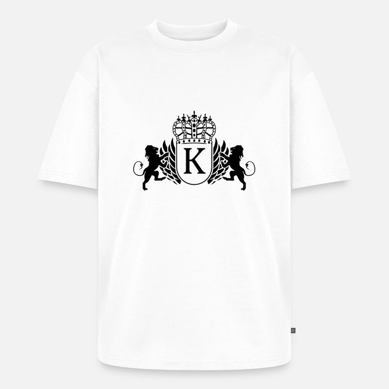 k_symbol__king - Unisex Premium Oversized Bio T-Shirt - Weiß