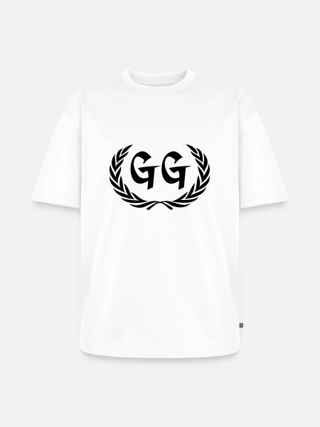 gg - T-shirt Premium bio oversize Unisexe - blanc