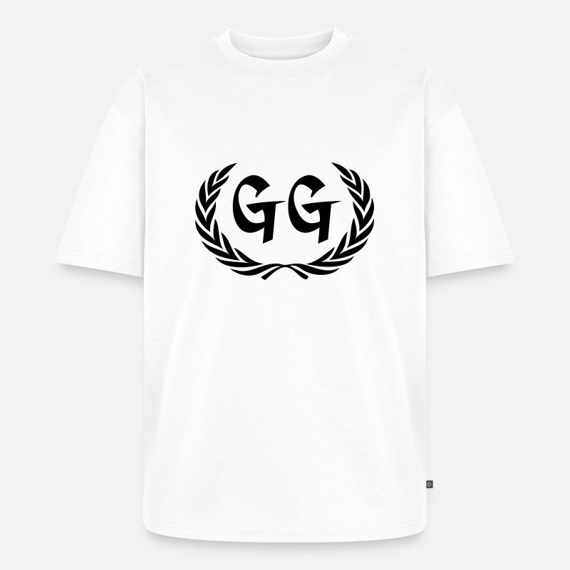 gg - Unisex Premium Oversized Bio T-Shirt - Weiß