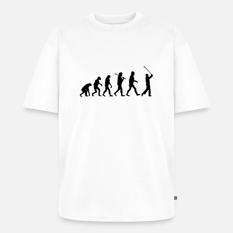 evolution Golf - Unisex Premium Oversized Bio T-Shirt - Weiß