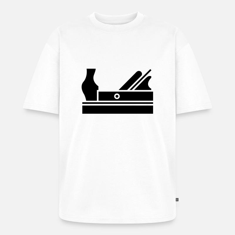 Hobel - Unisex Premium Oversized Bio T-Shirt - Weiß