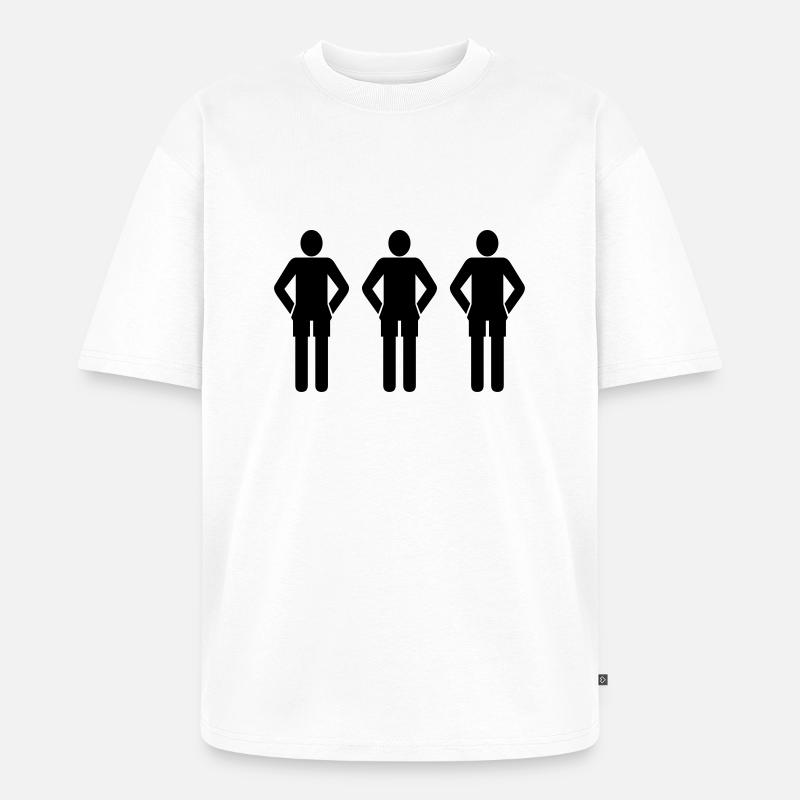 3schwarz - Unisex Premium Oversized Bio T-Shirt - Weiß