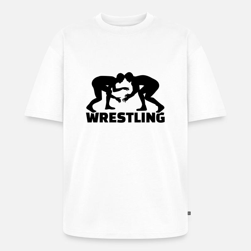 Ringen - Unisex Premium Oversized Bio T-Shirt - Weiß