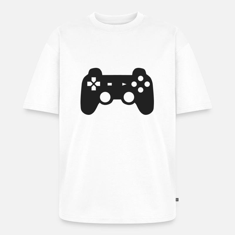 controller - Unisex Premium Oversized Bio T-Shirt - Weiß