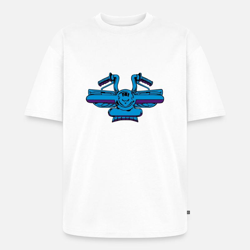 Ein Hintergrund-Controller - Unisex Premium Oversized Bio T-Shirt - Weiß