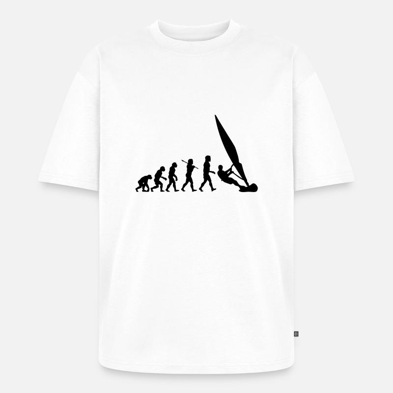 ws01 windsurf evolution - Unisex Premium Oversized Bio T-Shirt - Weiß