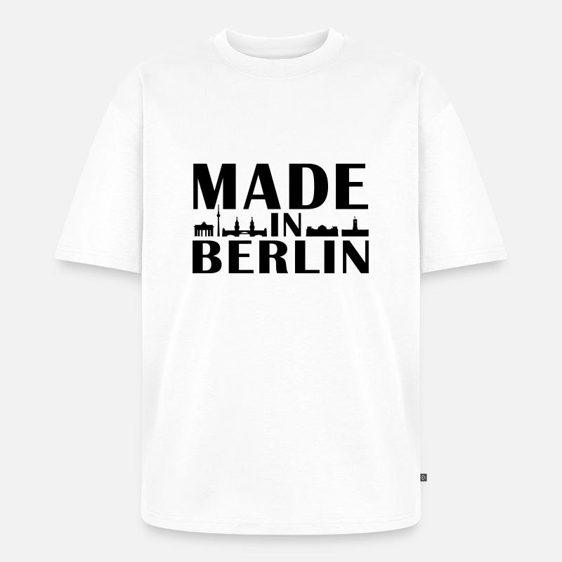 Berlin - Unisex Premium Oversized Bio T-Shirt - Weiß
