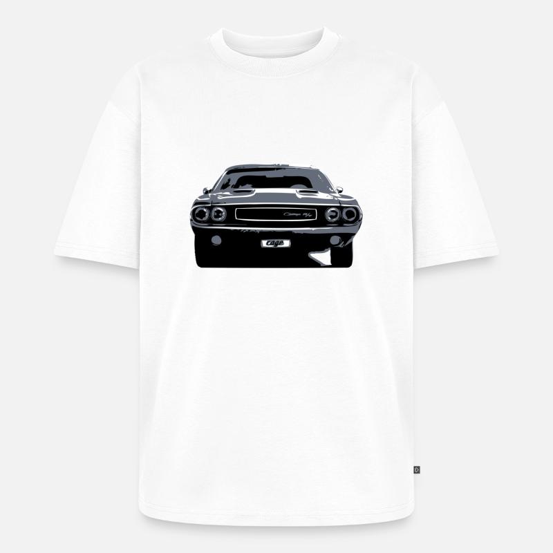 challenger r/t - Unisex Premium Oversized Bio T-Shirt - Weiß