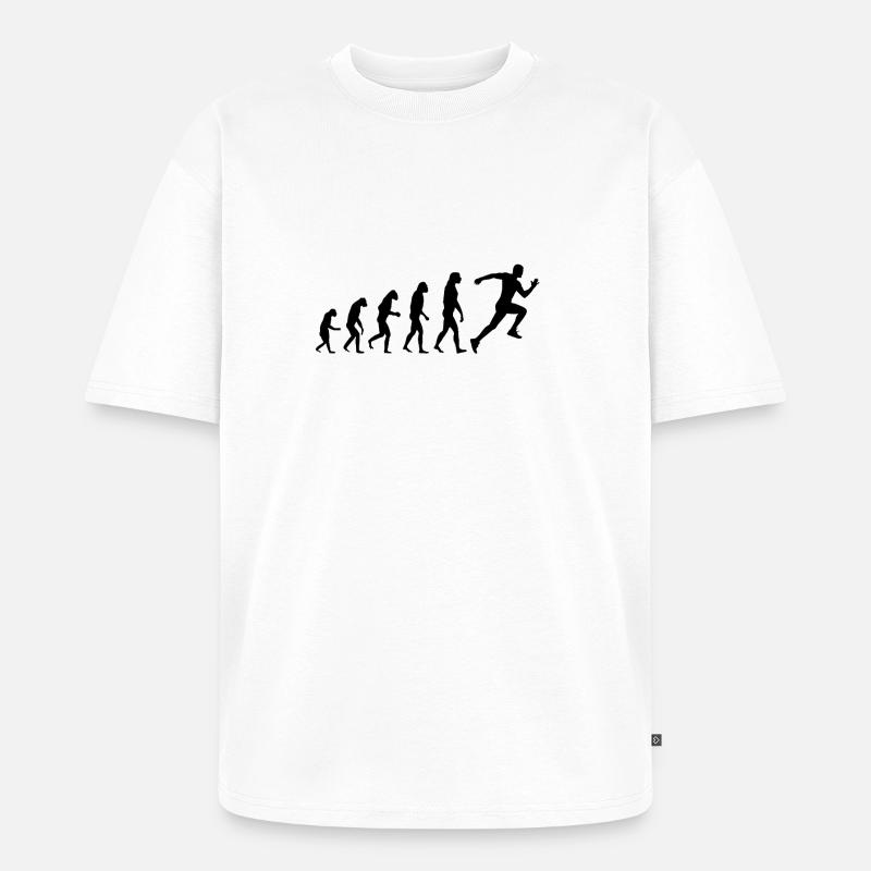 Evolution Sprinter Sport - Unisex Premium Oversized Organic T-Shirt - white