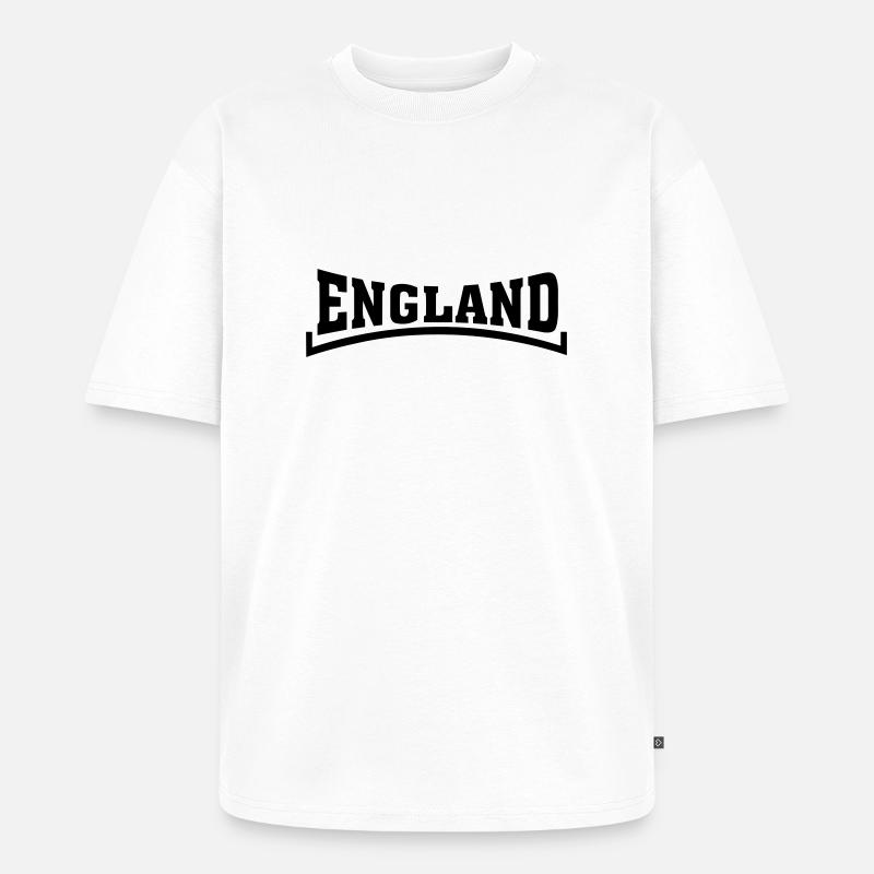 england - Unisex Premium Oversized Bio T-Shirt - Weiß