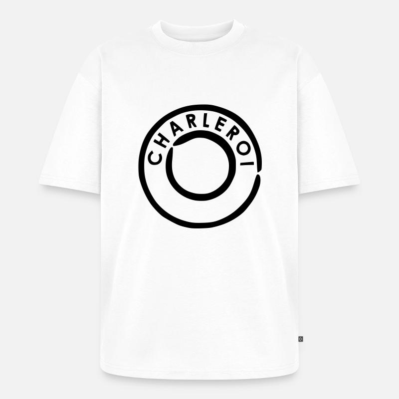 Charleroi - Karolingen - Unisex Premium Oversized Bio T-Shirt - Weiß