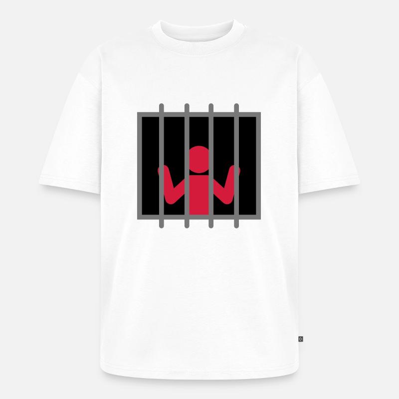 Captive Man - Unisex Premium Oversized Bio T-Shirt - Weiß