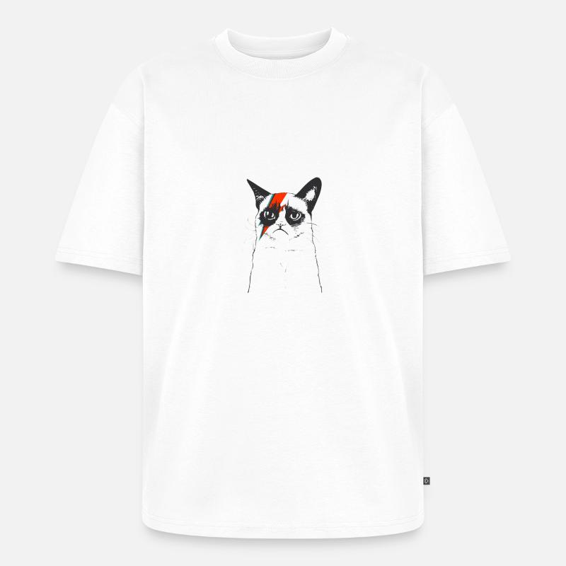 CATS | FLASH CAT - Unisex Premium Oversized Bio T-Shirt - Weiß