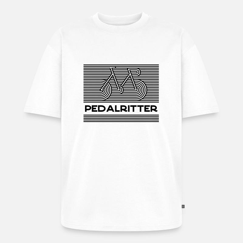Pedalritter | Geschenk - Unisex Premium Oversized Bio T-Shirt - Weiß
