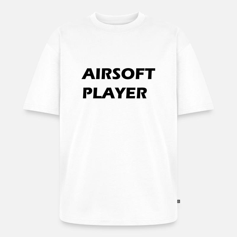 Airsoft player JH - Unisex Premium Oversized Bio T-Shirt - Weiß