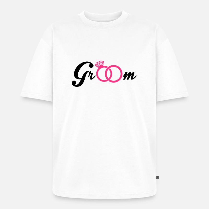 Groom - Unisex Premium Oversized Bio T-Shirt - Weiß