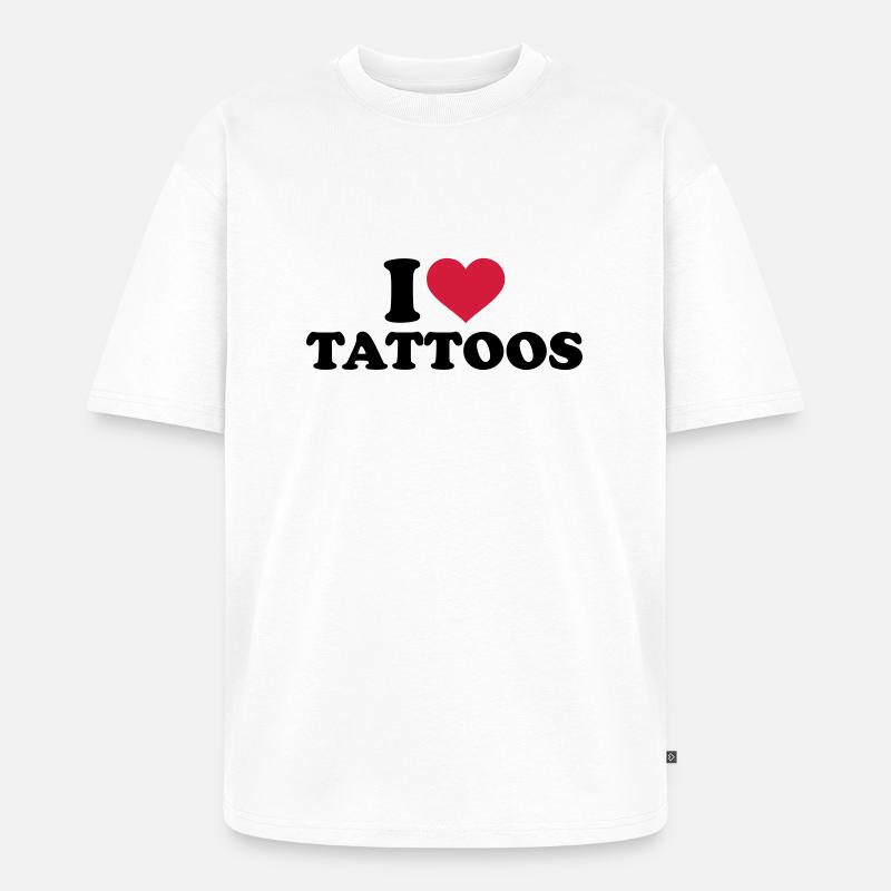 Tattoo - Unisex Premium Oversized Bio T-Shirt - Weiß